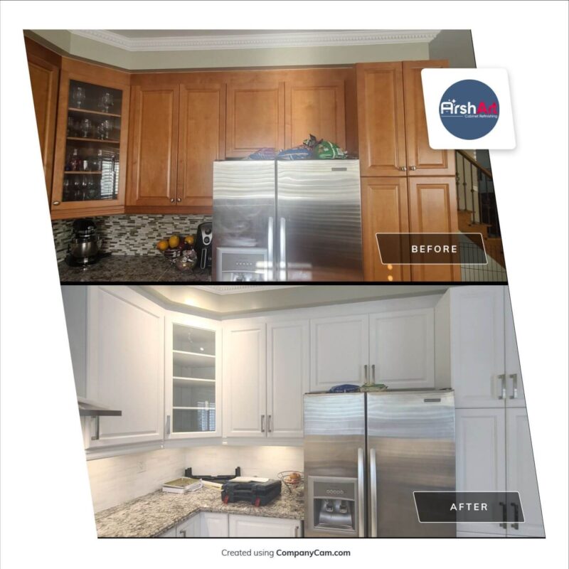 Modern White Cabinets Refinishing