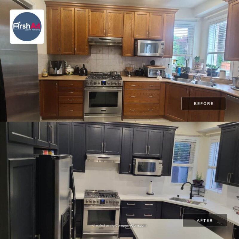 Painting Kitcchen Cabinets Black Vaughan