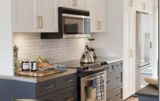 Two Tone Cabinet Painting